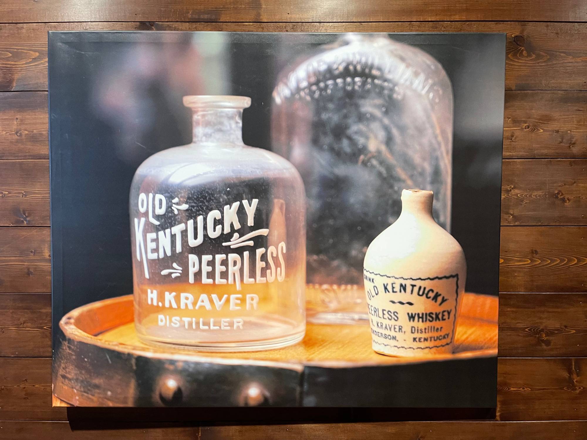 Old Bottles at Peerless Distillery