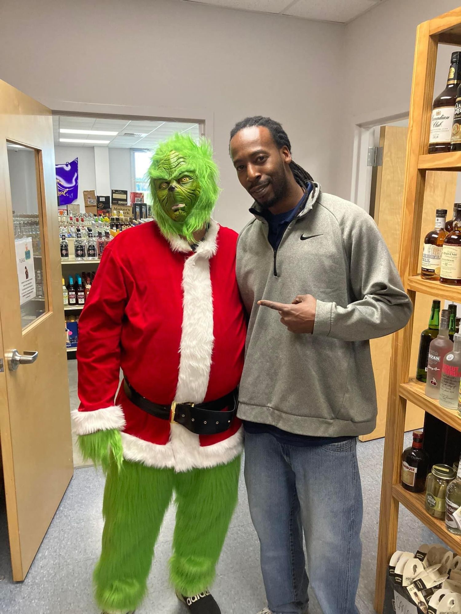 The Grinch Visiting Concord ABC Warehouse